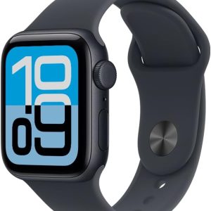 Apple Watch SE 3 GPS + Cellular, Caixa em alumínio meia‑noite de 44 mm com Bracelete desportiva meia‑noite - M/G