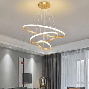Luminaria de Teto Led, 3 Cores Plafon Luz de Led Sobrepor, Lustre Para Sala Branco Quente e Frio Banheiro Quarto Escritório 127-220V (Americano)