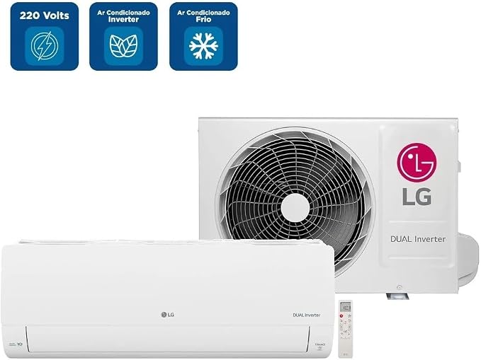 LG Ar Condicionado Split LG Dual Inverter AI Voice 9000 BTU/h Frio S3-Q09AA31F - 220 Volts - Imagem 4