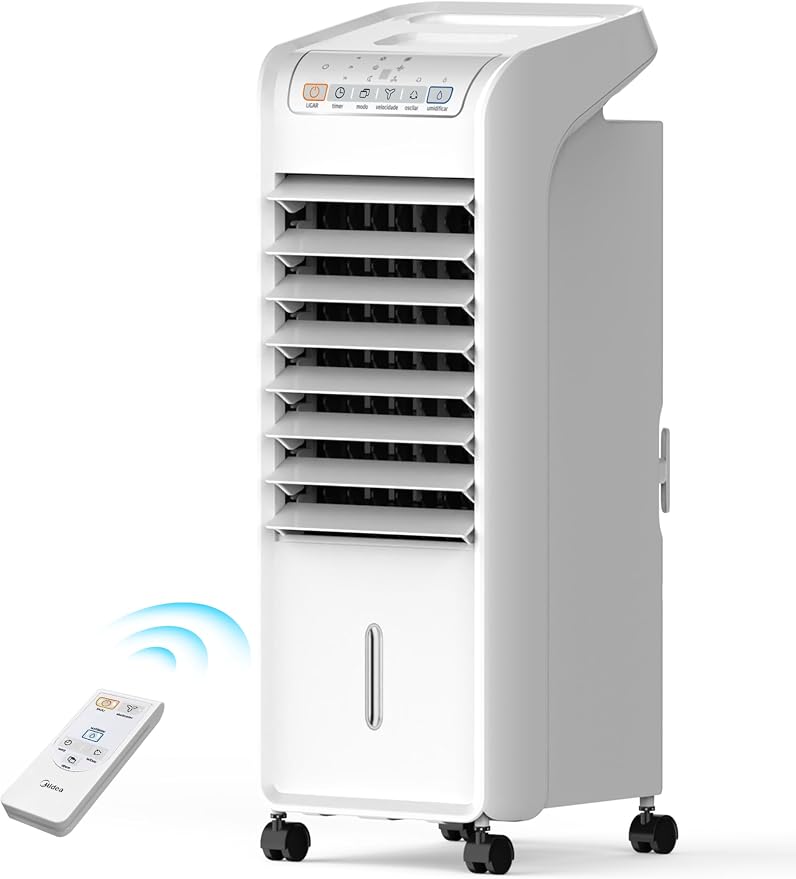 Climatizador de Ar Frio, 60W, 4,5L, Midea Branco 127V, AKAF1, 7L