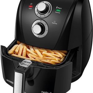 MONDIAL Fritadeira Sem Óleo Air Fryer 4L, Preto/Prata, 1500W, 220V - AFN-40-BFS