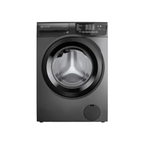 Lavadora de Roupas Electrolux Inverter 12kg Cesto Inox 8 Programas de Lavagem Água Quente Cinza Ônix LFC12 110/220V