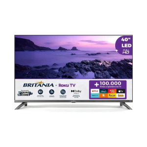 Smart TV 40 Britânia B40CRA Full HD WiFi HDMI USB Conversor Digital