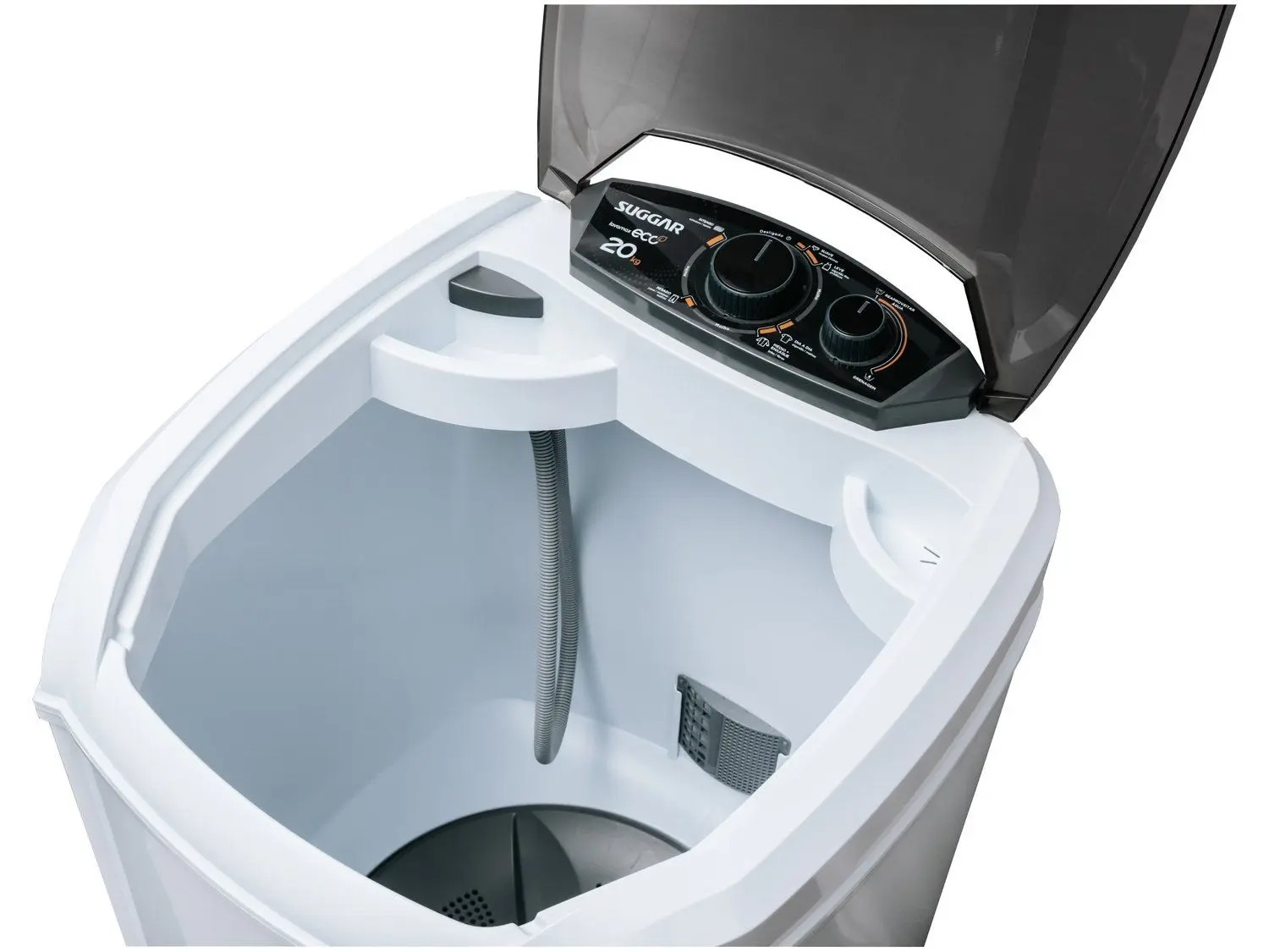 Lavadora de Roupas Suggar 20kg 6 Programas de Lavagem Branca Lavamax Eco LE2001BR 110/220V - Imagem 2