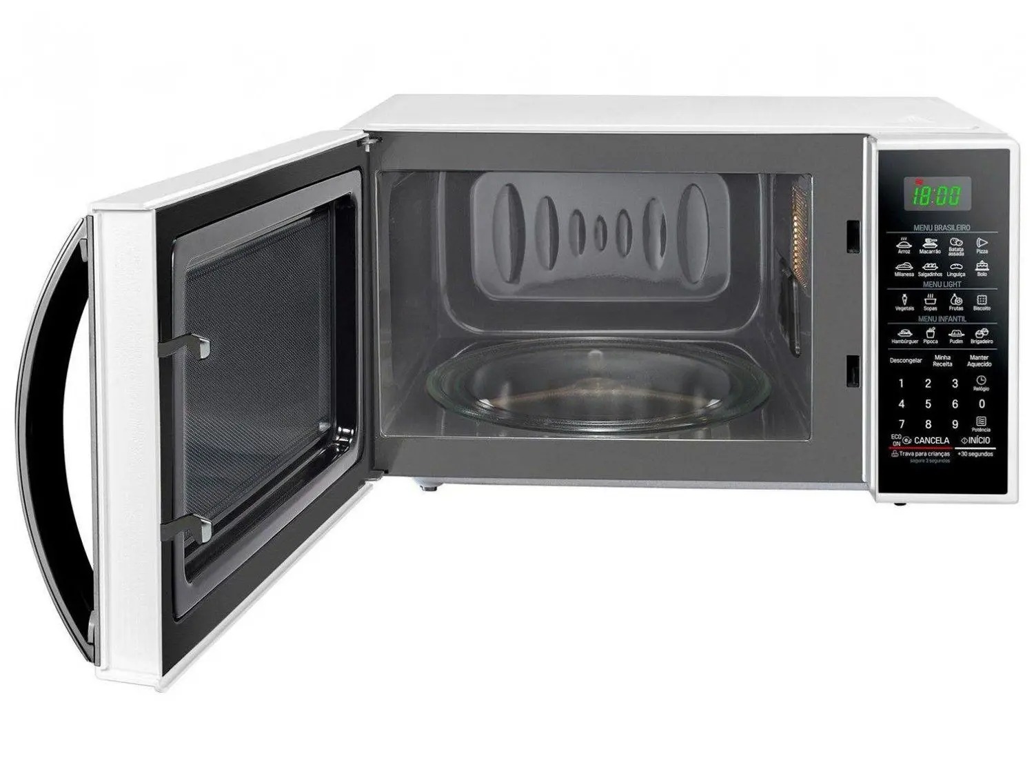 Micro-ondas LG 30L Solo MS3091BC Branco e Preto 110/220V - Imagem 5