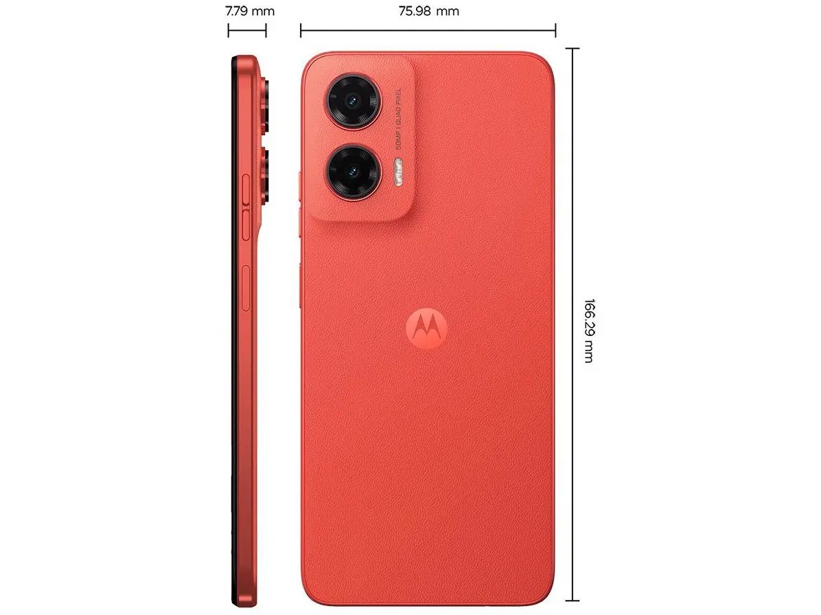 Smartphone Motorola Moto G35 256GB Coral 5G 4GB RAM+8GB Ram Boost 5G 6,7" Câm. Dupla + Selfie 16MP - Imagem 5