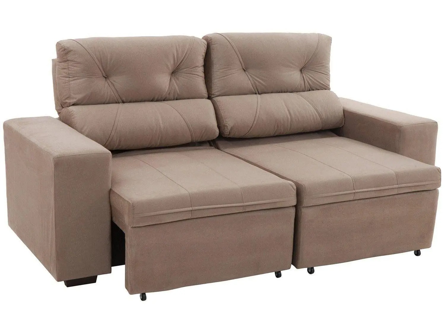 Sofá Retrátil Reclinável 3 Lugares Suede - Phormatta Evolution SMP - Imagem 3