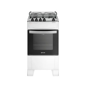 Fogão de Piso 4 Bocas Com Mesa Inox Automático Forno Limpa Fácil Atlas Atenas Bivolt