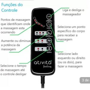 Cama Box Baú Casal 1,38x1,88 Com Controle Massageador Bege escuro Cabeceira Bege claro ALLMAG