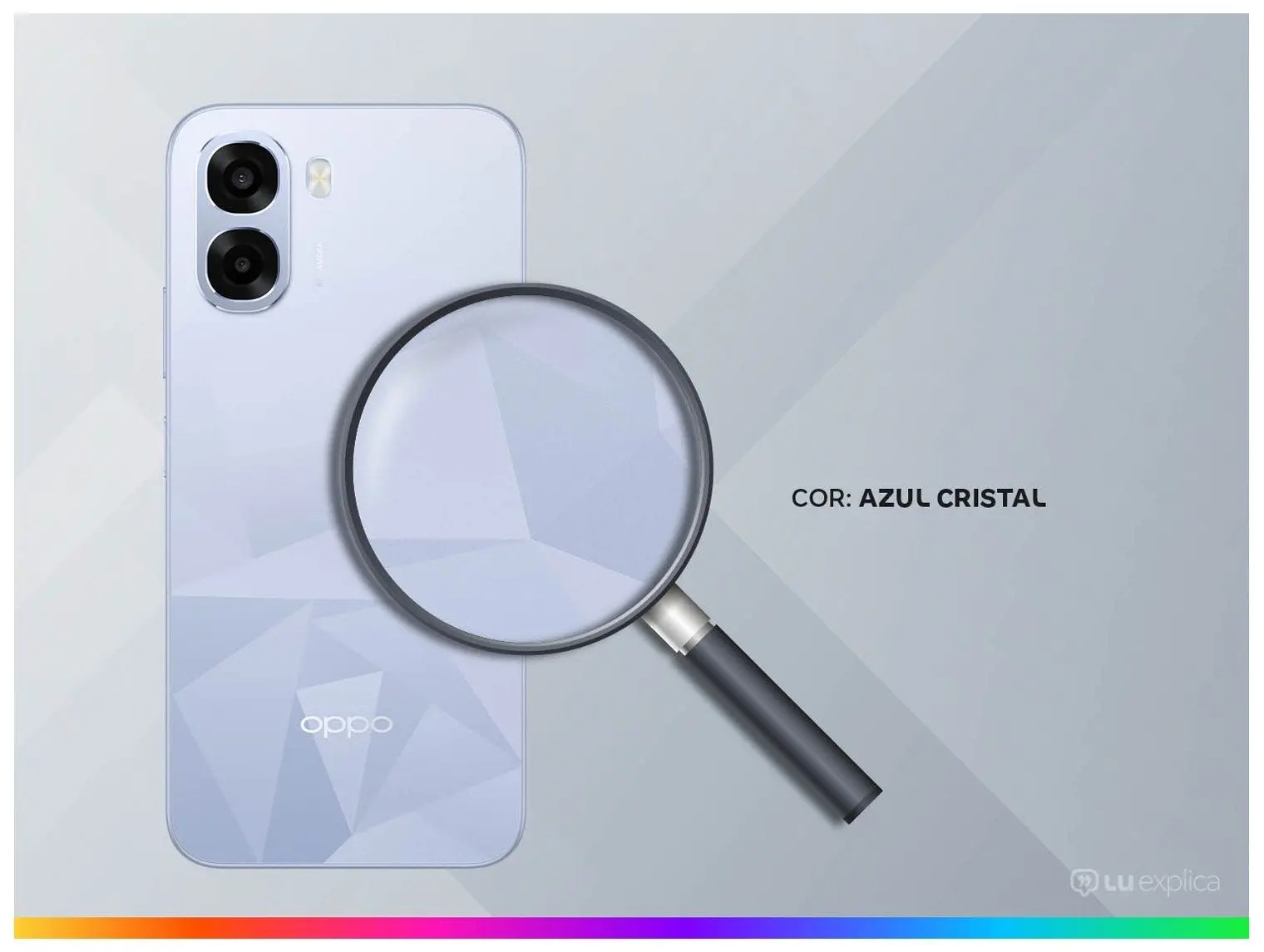 Smartphone OPPO A6k 256GB 4GB RAM+8GB RAM Boost Azul Cristal 6,75" Câmera Dupla 50MP + Selfie 5MP - Imagem 2