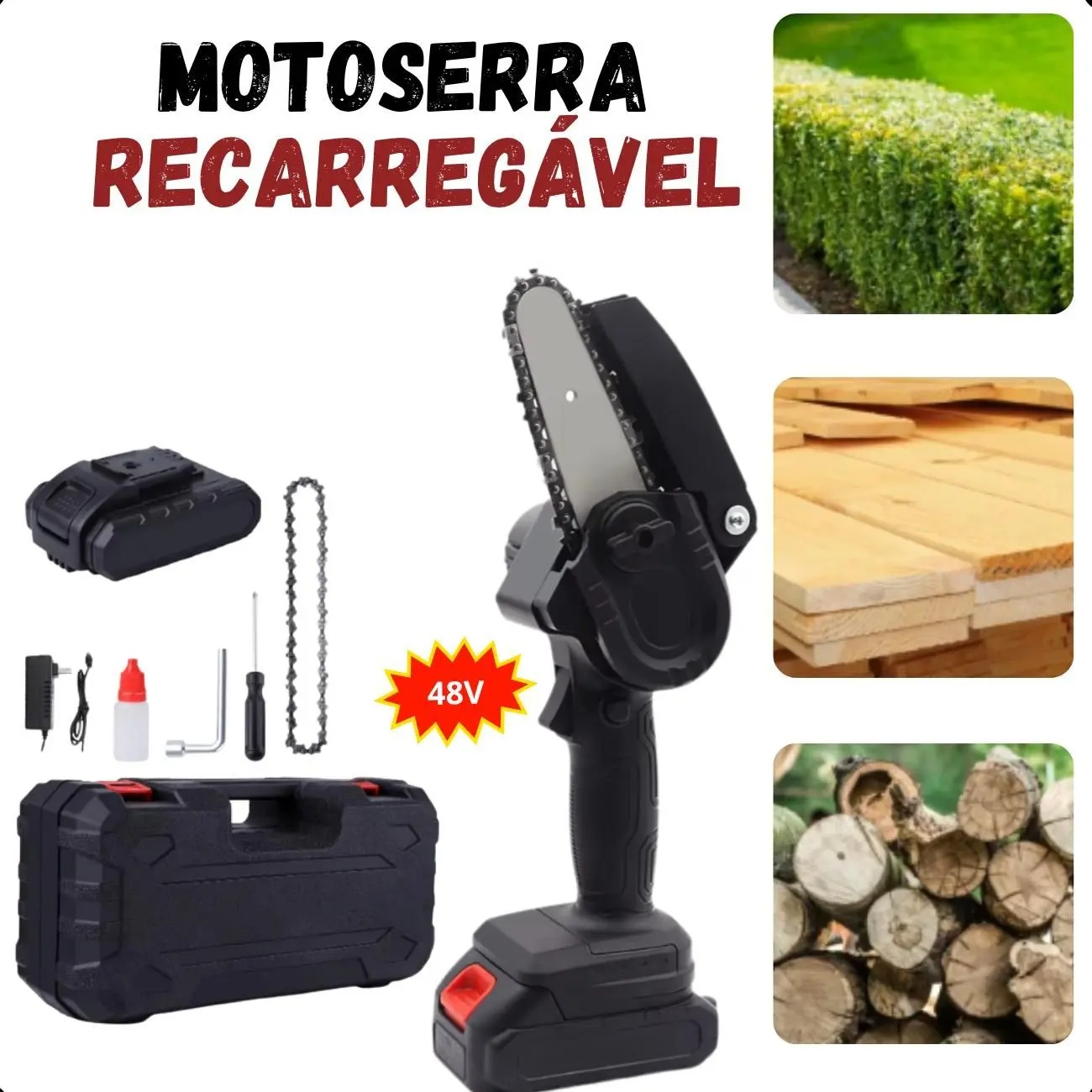 Mini Moto Serra Eletrica Bivolt bateria longa e eficiente - ROMI - Imagem 2