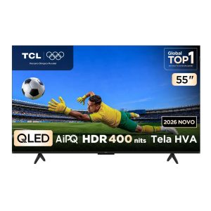 Smart TV TCL 55 Polegadas 55P7L QLED 4K P7L WiFi Bluetooth Google TV HDR10 120 Hz VRR AIPQ