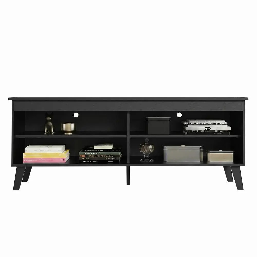 Rack para TV até 65 Polegadas com Pés Preto Turim Madesa - Imagem 9