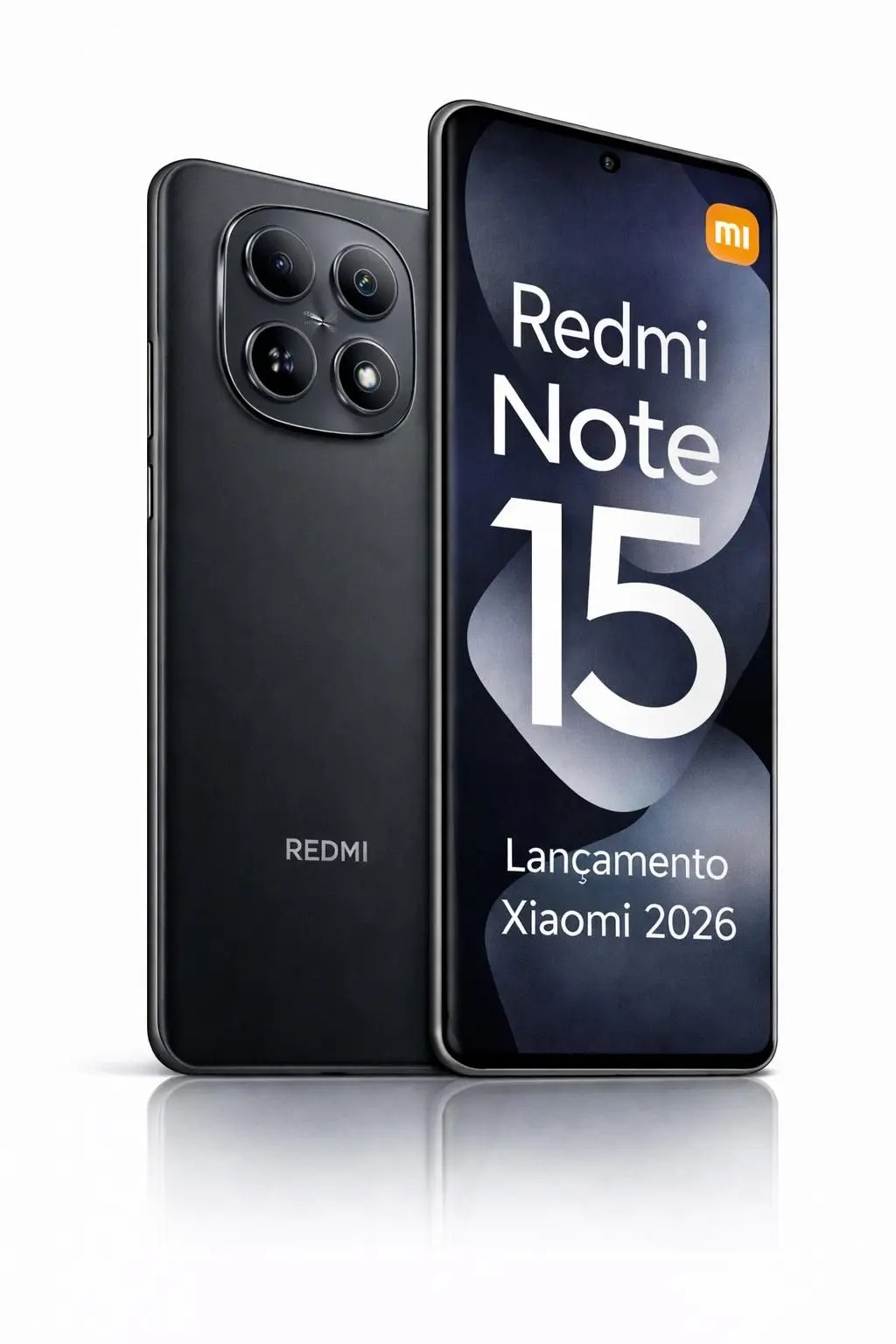 Smartphone Celular Xiaomi Redmi Note 15 4G 256GB 8GB Lançamento 2026 Câmera 108MP 20MP AMOLED 120Hz FHD plus Design Premium Água e Poeira