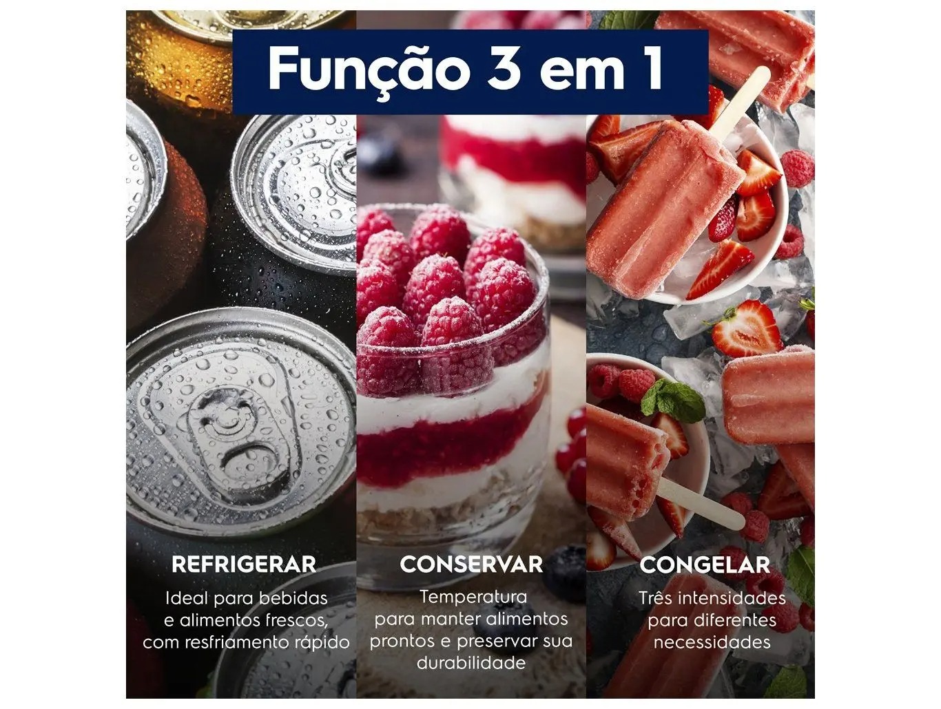 Freezer Horizontal Electrolux 95L 1 Porta Inverter HB100 110/220V - Imagem 2