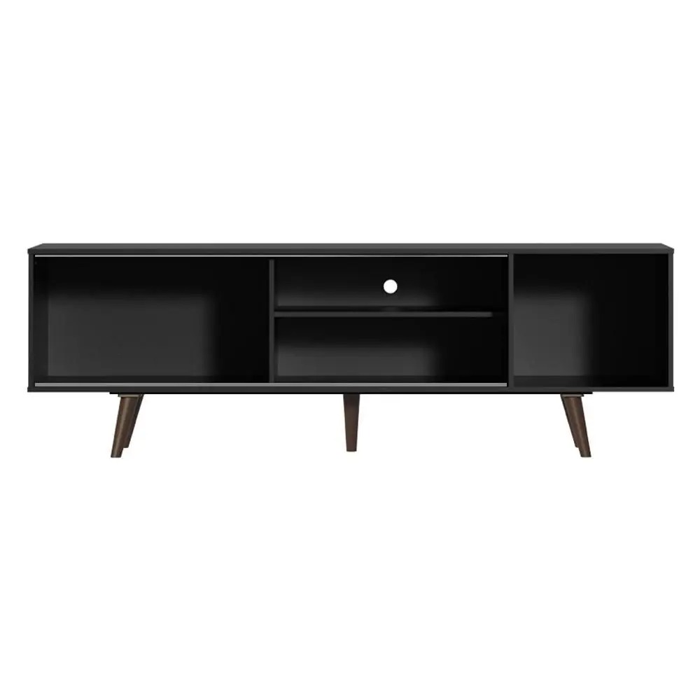 Rack Madesa Dubai para TV até 65 Polegadas com Pés - Preto/Rustic - Imagem 8