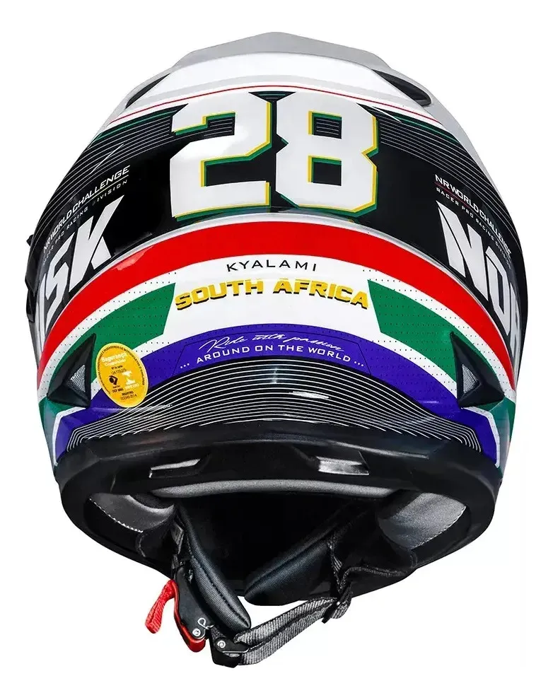 Capacete Moto Norisk Ff302 Soul Grand Prix Africa Do Sul - Imagem 2